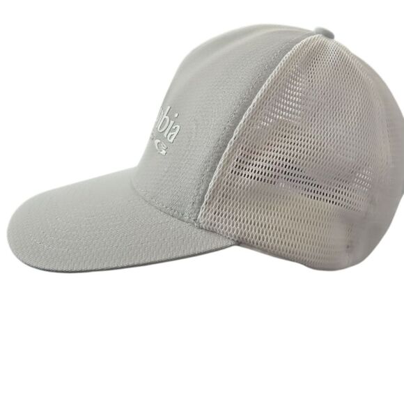 Columbia Mesh Trucker Hat PFG Performance Fishing Cap Gray Adjustable Unisex - Picture 3 of 11